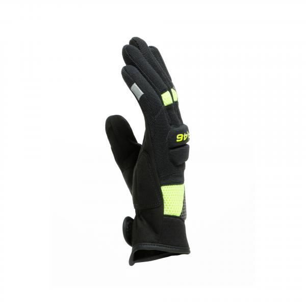 VR46 CURB SHORT GLOVES BLACK/ANTHRACITE/FLUO-YELLOW VR46 CURB SHORT GLOVES BLACK/ANTHRACITE/FLUO-YELLOW