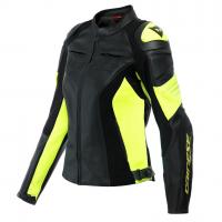 CHAQUETA DAINESE RACING 4 LADY BLACK/FLUO-YELLOW 